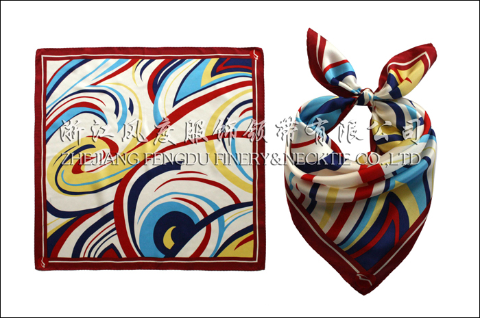 無(wú)錫地鐵 真絲小方巾 規(guī)格：53x53cm