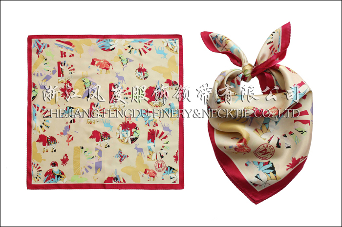 上海電機(jī)學(xué)院 仿（真）絲小方巾 規(guī)格：53x53